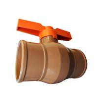 Registro De Esfera Soldável Pvc 32mm (1 Polegada) Marrom