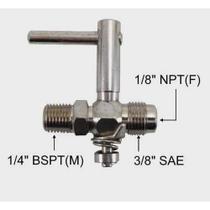 Registro De Gás Alumegas Alavanca 3/8 E 1/8 X 1/4 - GREGO