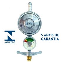 Registro De Gas para Fogao Regulador de Cozinha Botijão 13Kg Com Manometro Visor para Forno - IMAR