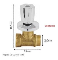 Registro De Pressão completo 1/2 Para Chuveiro 1416 De Parede
