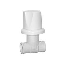 Registro de Pressão Soldável Com Canopla Foz 20mm Branco Abs Viqua