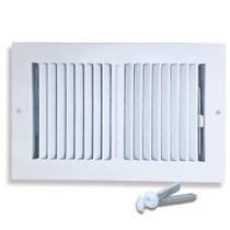 Registro de ventilação de teto Sierra Grates 14x6cm Aço Branco Registro de ventilação de teto Sierra Grates 14x6cm Aço Branco