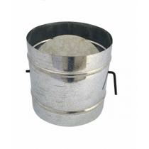 Registro / dumper galvanizado para chaminé de 130 mm de diâmetro