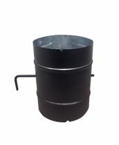 Registro / dumper preto para chaminé de 115 mm de diâmetro Registro / dumper preto para chaminé de 115 mm de diâmetro
