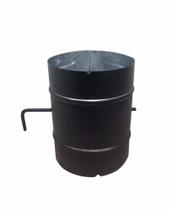 Registro / dumper preto para chaminé de 115 mm de diâmetro
