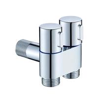 Registro Duplo Metal para Saida de Máquina de Lavar Área Útil Serviço Lavanderia Tanque Dulpa 1/4 de Volta