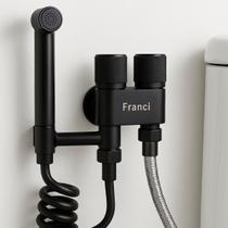 Registro Duplo Preto Fosco 2 Saídas Individuais Metal Válvula Cerâmica Lavabo Tanque Maquinas de lavar Registro Duplo Preto Fosco 2 Saídas Individuais Metal Válvula Cerâmica Lavabo Tanque Maquinas de lavar