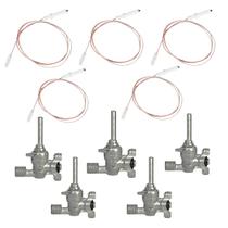 Registro + Eletrodo Vela Cooktop Fogão Fischer 5 Cada