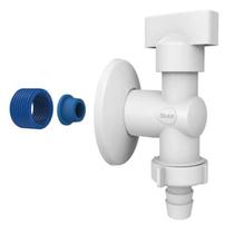 REGISTRO ESFERA 1/2'' BRANCO 1/4 VOLTA - Torneira Multiuso para Máquinas de Lavar e Jardins