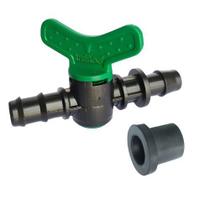 Registro esfera dentado mangueira gotejamento autocompensante 16 mm ( 10 unidades)