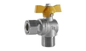 Registro Esfera Gás M/F 1/2X1/2 781 Bico Mangueira 90 Graus Espigão WOG