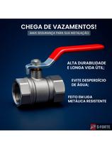 Registro Esfera Metal Alavanca Corpo em Metal, Vedação em PTFE, Uso Hidráulico Registro Esfera Metal Alavanca Corpo em Metal, Vedação em PTFE, Uso Hidráulico