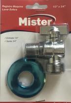 Registro esfera metal cromado 1/2x 3/4 lavadoras - Mister