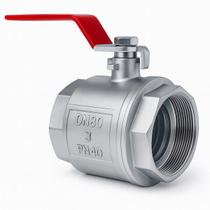 Registro Esfera Metal Forjado 3 (DN80) PN40 com Alavanca Aço Zincado para Água Fria/Quente