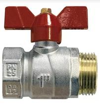 Registro Esfera Mf Borboleta Vermelha 3/4 Perfecta, Emmeti Registro Esfera Mf Borboleta Vermelha 3/4 Perfecta, Emmeti