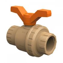 Registro Esfera Pvc Com Uniao Roscavel Tigre 3/4''