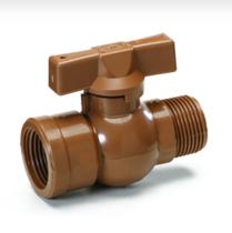 Registro Esfera PVC Rosca Macho/Fêmea 3/4 RE RI Kit 06 peças