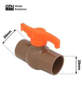 Registro Esfera Soldável 20mm 6 Peças Krona