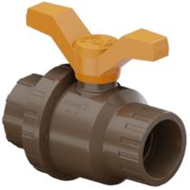 Registro Esfera Soldável Com União VS PVC Marrom Canos Tubos Água Fria De 1/2” Polegadas 20mm Tigre