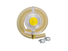 Registro Gás 1Kg Com Manômetro + Mangueira 2M + Abraçadeira