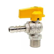 Registro Gás Esfera Angular 1/2 Bico Mangueira Mamadeira 3/8 Registro Gás Esfera Angular 1/2 Bico Mangueira Mamadeira 3/8