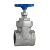 Registro Gaveta 1.1/2 Padrão Saneamento NBR 14580 Latão Forjado Niquelado Industrial IVM Italy