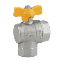 Registro Para Gás Tipo Esfera Ângular 90º 3/4 Fx F Ivm Italy