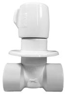 Registro Pressão PVC Soldado 20mm Branco Lekat Registro Pressão PVC Soldado 20mm Branco Lekat