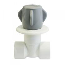 Registro Pressão PVC Soldável 20mm Branco Lekat Registro Pressão PVC Soldável 20mm Branco Lekat
