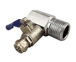 Registro Purificador Adaptador Torneira Metal Purificador 1/2" x 1/4"