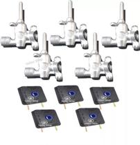 Registro Ramal + Interruptor + Vedações Cooktop Fischer Original