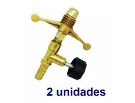 Registro Regulador De Gás Alta Pressão P13 Botijão 2 pç (02A1) Registro Regulador De Gás Alta Pressão P13 Botijão 2 pç (02A1)