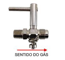 Registro semi ind 1/4 npt x 3/8 sae nique alumegas