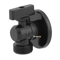 Registro Torneira Máquina de Lavar Tanque Jardim Preto Esfera Metal Premium 1/4 de Volta 1/2 3/4