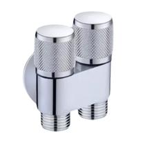 Registro Válvula de Ângulo com Saída Dupla Para Ducha Higiênica e Bidê