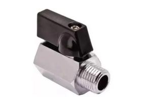 Registro Válvula Esfera Cromado Alavanca 1/2 - Macho X Femea Registro Válvula Esfera Cromado Alavanca 1/2 - Macho X Femea