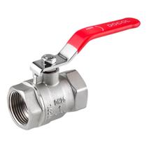 Registro Válvula Esfera Docol 1" Cromado Alavanca Vermelho