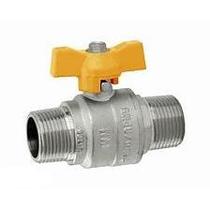 Registro Válvula Esfera Macho x macho para Gás Borboleta 1/2 (3815) Registro Válvula Esfera Macho x macho para Gás Borboleta 1/2 (3815)