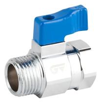 Registro Válvula Esfera Mini 1/4 Genebre Macho X Fêmea