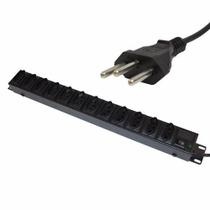 Régua 12 Tomadas Rack 19 - 110v/220v - 2000 watts Padrão Novo