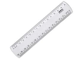 Régua 15cm Waleu new line cristal