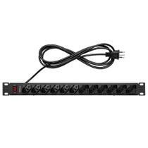 Régua 19 Protetor Eletrônico 12 Tomadas Epr 212+ Intelbras