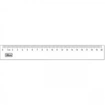 Regua 20cm academie tilibra