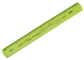 Regua 30 Cm Flexivel Amarela Neon Waleu