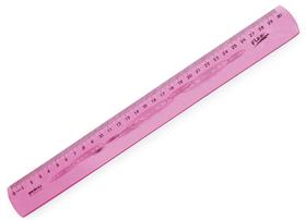 Regua 30 Cm Flexivel Rosa Waleu Regua 30 Cm Flexivel Rosa Waleu