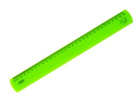 Régua 30 CM Verde Neon Waleu