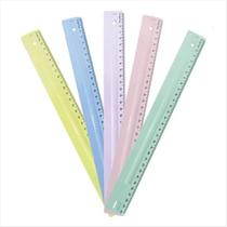 Régua 30cm Dello serena cores pastel