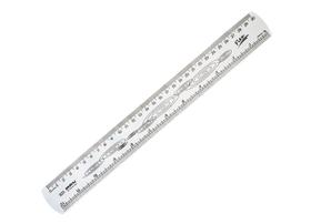 Régua 30cm Maxcril cristal flexível Régua 30cm Maxcril cristal flexível