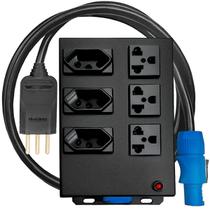 Régua 6 Tomadas Mista Powercon 4000w Régua 6 Tomadas Mista Powercon 4000w
