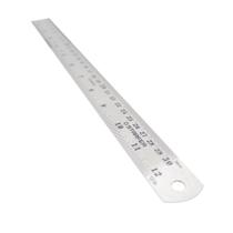 Régua Aço Inox 30Cm 12 Polegadas Desenho Projeto Starfer